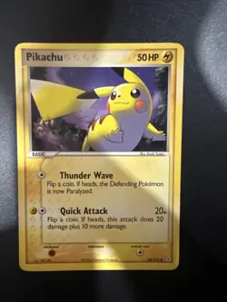 Pokemon TCG Pikachu Ex Holon Phantoms 78/110 2006 Non Holo - Image 1