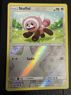 Pokemon - SM Base Set - Stufful 111/149 - Reverse Holo LP - Image 1