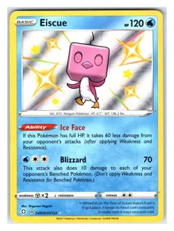 Pokemon TCG - Eiscue - Shining Fates: Shiny Vault SV035/SV122 Shiny Holo Rare - Image 1