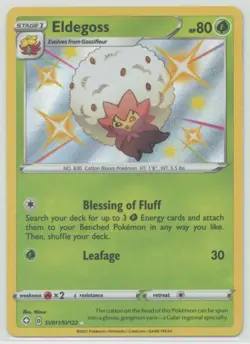 Eldegoss 2021 Pokemon SWSH Shining Fates Shiny Vault Holo #SV011/SV122 - Image 1