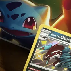 Pokemon TCG Galarian Obstagoon Holo SV080/SV122 Shining Fates Near Mint - Image 2