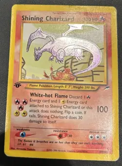 Pokemon TCG Shining Charizard Neo Destiny 107 Holo 1st Edition - Image 1