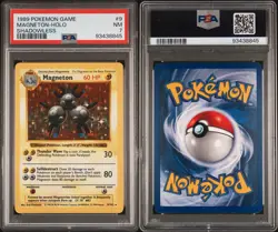 PSA 7 Magneton Holo Rare #9 1999 Pokemon Base Set Shadowless English WOTC - Image 3