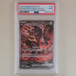 Pokemon Bloodmoon Ursaluna ex 168/131 Sv: Prismatic Evolutions Holo PSA 9 - Image 1