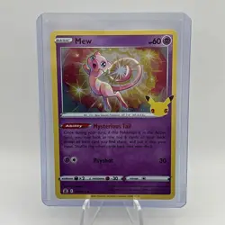 Mew 011/025 Pokemon TCG Celebrations Holo Rare Near Mint NM - Image 1
