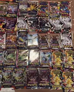 Lot of 60 Pokemon Booster Packs All Open Please Read - Image 3