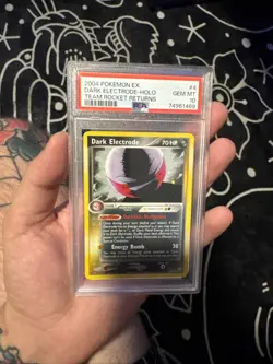 Pokemon TCG Dark Electrode EX Team Rocket Returns 4/109 Holo Holo Rare - Image 1