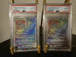 PSA 10 GEM MINT 2022 POKEMON GO FA MEWTWO VSTAR SECRET & HYPER RARE #079 & #084 - Image 1