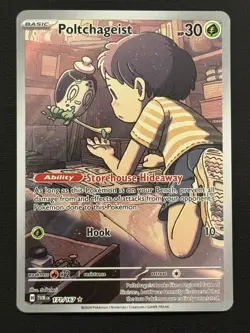 Pokemon 2024 Twilight Masquerade Poltchageist #171/167 Illustration Rare NM - Image 1