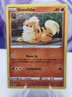 Pokemon McDonald's Promos 2022 4/15 Growlithe Holo MP - Image 1