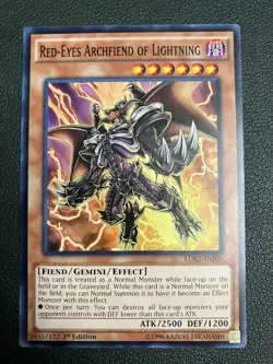 Red-Eyes Archfiend Of Lightning - LDK2-ENJ03 -- YuGiOh - Image 1