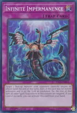 Yugioh! LP Infinite Impermanence - SDCS-EN036 - Super Rare - 1st Edition Lightly - Image 1