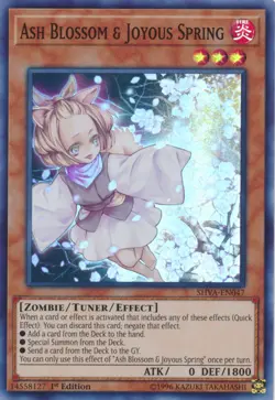 Yugioh! LP Ash Blossom & Joyous Spring - SHVA-EN047 - Super Rare - 1st Edition L - Image 1