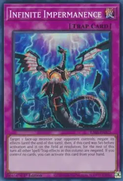 Yugioh! Infinite Impermanence - RA01-EN075 - Super Rare - 1st Edition Near Mint, - Image 1