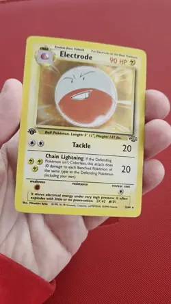 1st Edition Electrode 2/64 Jungle 1999 Holo Rare WOTC Pokemon Card TCG - Image 2