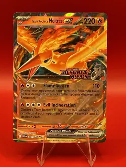 Team Rocket's Moltres ex - (Destined Rivals Stamp) 031/182 Miscellaneous Cards & - Image 1