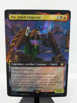 MTG The Dalek Emperor 997 Rare Surge Foil Extended Art Doctor - Image 1