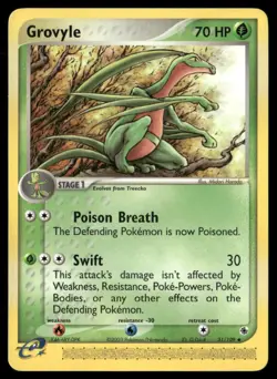 Grovyle #31/109 Ruby and Sapphire Pokemon (1N) - Image 1