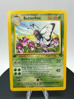 Pokemon Card Butterfree 33/64 Jungle 1st Edition - Image 1