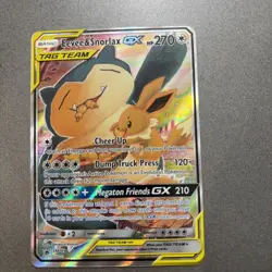 Pokemon Eevee and Snorlax GX SM169 Sun & Moon Promo - Image 1