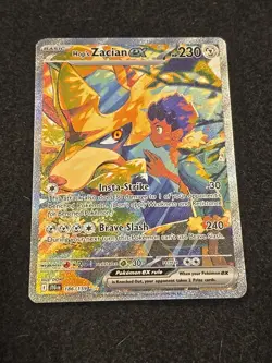 HOP'S ZACIAN EX 186/159 POKEMON JOURNEY TOGETHER HOLO NM - Image 1