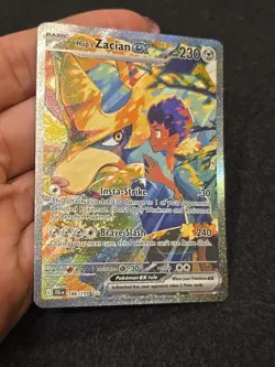 HOP'S ZACIAN EX 186/159 POKEMON JOURNEY TOGETHER HOLO NM - Image 2