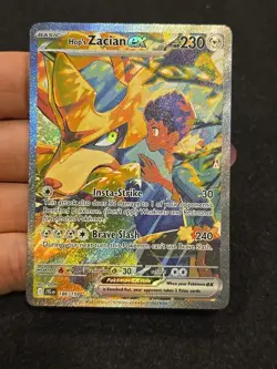 HOP'S ZACIAN EX 186/159 POKEMON JOURNEY TOGETHER HOLO NM - Image 3
