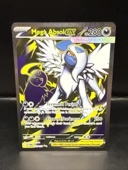 Pokemon TCG Mega Absol ex 161/132 ME01: Mega Evolution Ultra Rare Near Mint - Image 2
