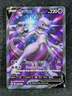 2022 Pokemon MEWTWO V #SWSH229 Black Star Promos Sword & Shield Holo English - Image 1