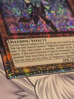 Nightmare Apprentice MP25-EN004 2025 Mega-Pack 1st Edition Starlight Rare VLP - Image 4