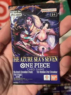 One Piece TCG English OP-14-EB04 The Azure Sea's Seven Loose Booster Pack - Image 2