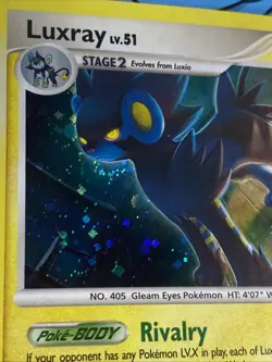 Pokemon TCG Legends Awakened Luxray Lv 51 8/146 Holo Rare 2008 Card LP/NM Swirl - Image 5
