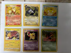 Pokemon 6 Card Vintage Lot. Include Arcanine, Psyduck, And Raichu - Image 1