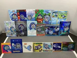 Pokemon Lot of Cards and Stickers All Poliwag #60 Poliwag Only Pokemon Lot of 20 - Image 1