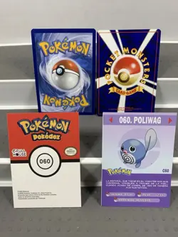 Pokemon Lot of Cards and Stickers All Poliwag #60 Poliwag Only Pokemon Lot of 20 - Image 4