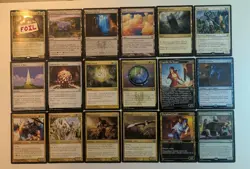 18card - MTG Bant colors Theme lot. Green/White/Blue. Lands,mana rocks, rares - Image 1