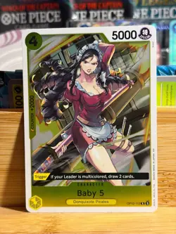 BABY 5 112 Legacy of the Master Rare One Piece Card Game NM - Image 1