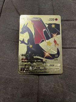 Pokemon TCG Charizard v Full Art Holo Card 079/073 Champion's Path FAN ART! - Image 1