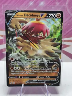 SWSHBlack Star Promo Card SWSH238 Hisuian Decidueye V NM - Image 1