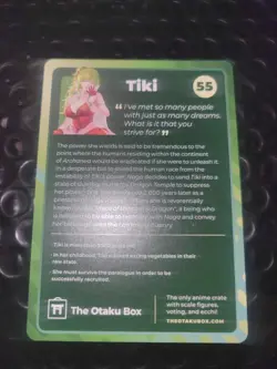 Otaku Box Limited Edition Collectible Card #55 Tiki - Image 2