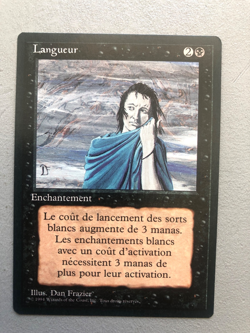 Mtg Carte Magic Fbb Gloom Foreign black bordered French NM - Image 1