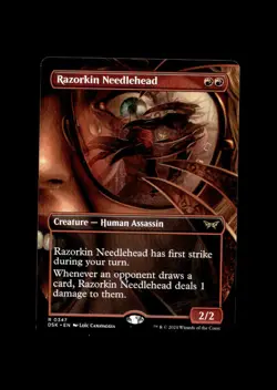 Duskmourn: House of Horror #347 Razorkin Needlehead (Borderless) - Image 1