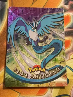 2000 Pokemon Topps TV Articuno Foil #144, Blue Logo 1st Print Run PL - Image 1