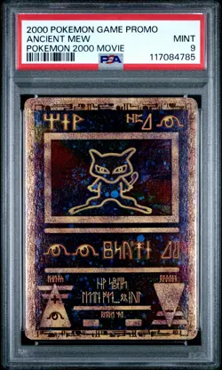 2000 POKEMON GAME MOVIE POKEMON 2000 MOVIE ANCIENT MEW PSA 9 - Image 1