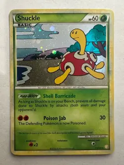 Shuckle 11/123 HeartGold & SoulSilver Reverse Holo LP Pokemon TCG 2010 - Image 1