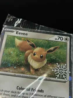 Sealed Holiday Stamped Eevee 133/165 (swirl) - Pokemon 151 Card - NM - Image 2