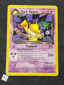 Dark Hypno 26/82 - Team Rocket Unlimited WOTC Pokemon TCG HP/DMG - Image 1