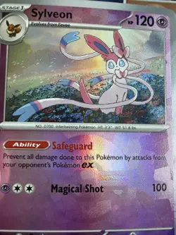 Sylveon Holo Poke Ball Pattern Error Slight Texture Shift 040/131 Prismatic PRE - Image 3