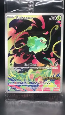 Bulbasaur - (Mega Evolution Stamped) 133/132 Pokemon SEALED Near Mint Holo✨✨✨✨✨✨ - Image 3