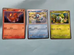 Bulbasaur 046, Charmander 047, and Squirtle 048 Pokemon TCG Black Star Promo Lot - Image 1